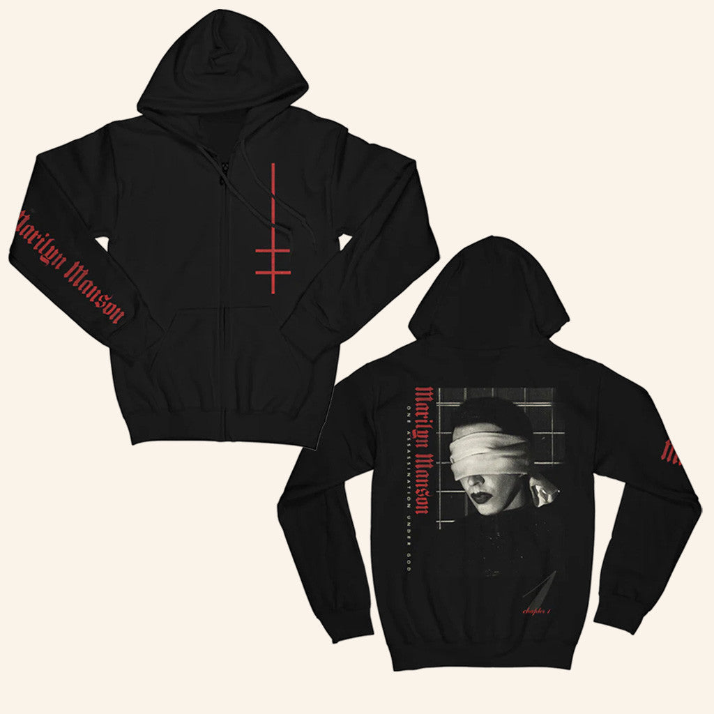 Marilyn Manson Merch Firing Squad Zip Hoodie Gifts For Dudes Marilyn Manson Merch Firing Squad Zip Hoodie Gifts For Dudes