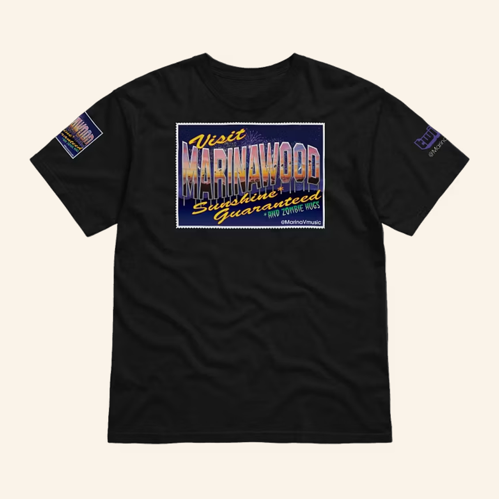 Marina Verenikina Merch Visit Marinawood Sunshine And Zombie Hugs T-Shirt Gifts For Music Fans