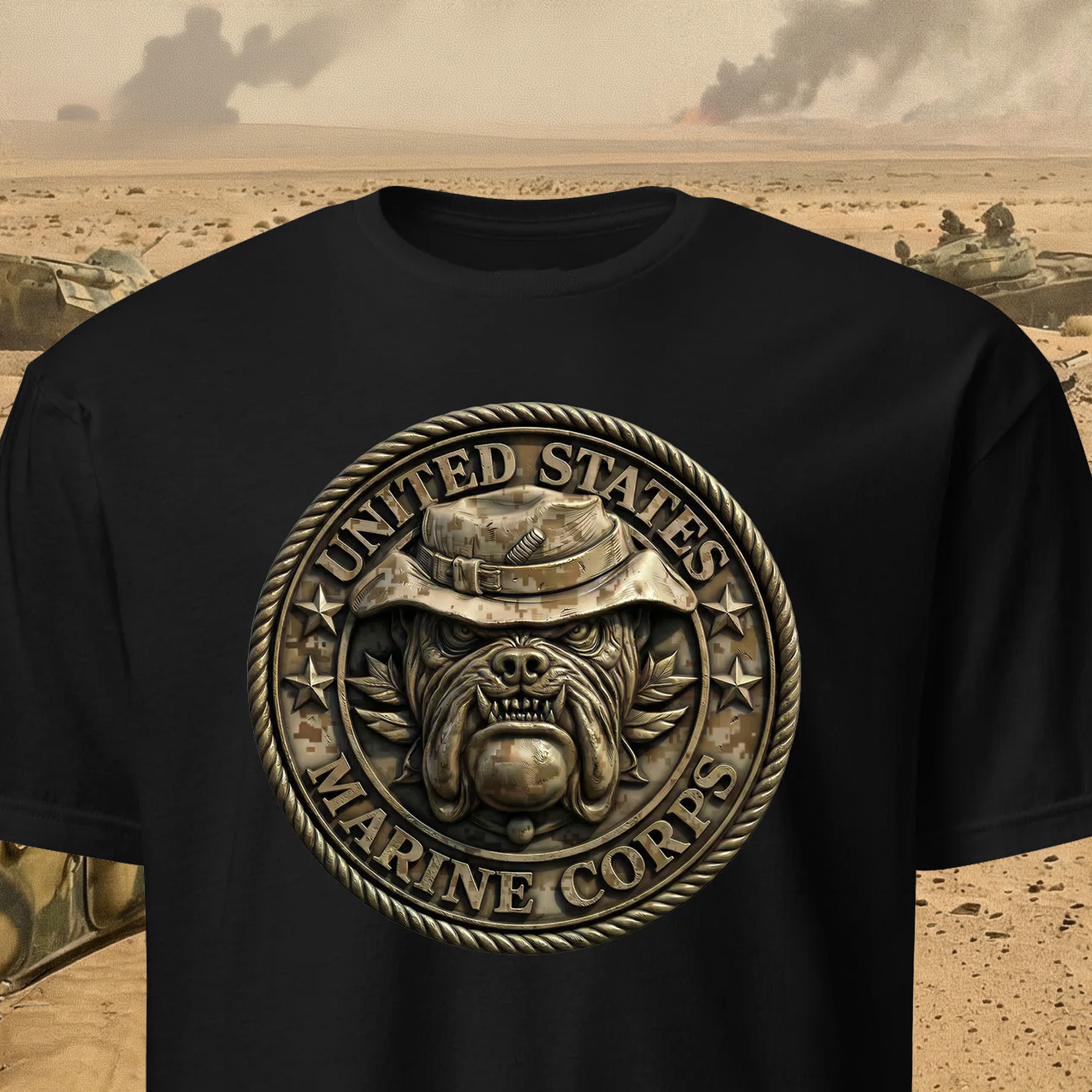 Marine Bulldog T Shirt USMC Veteran Apparel Gift For Devil Dogs Supporters And Proud Families