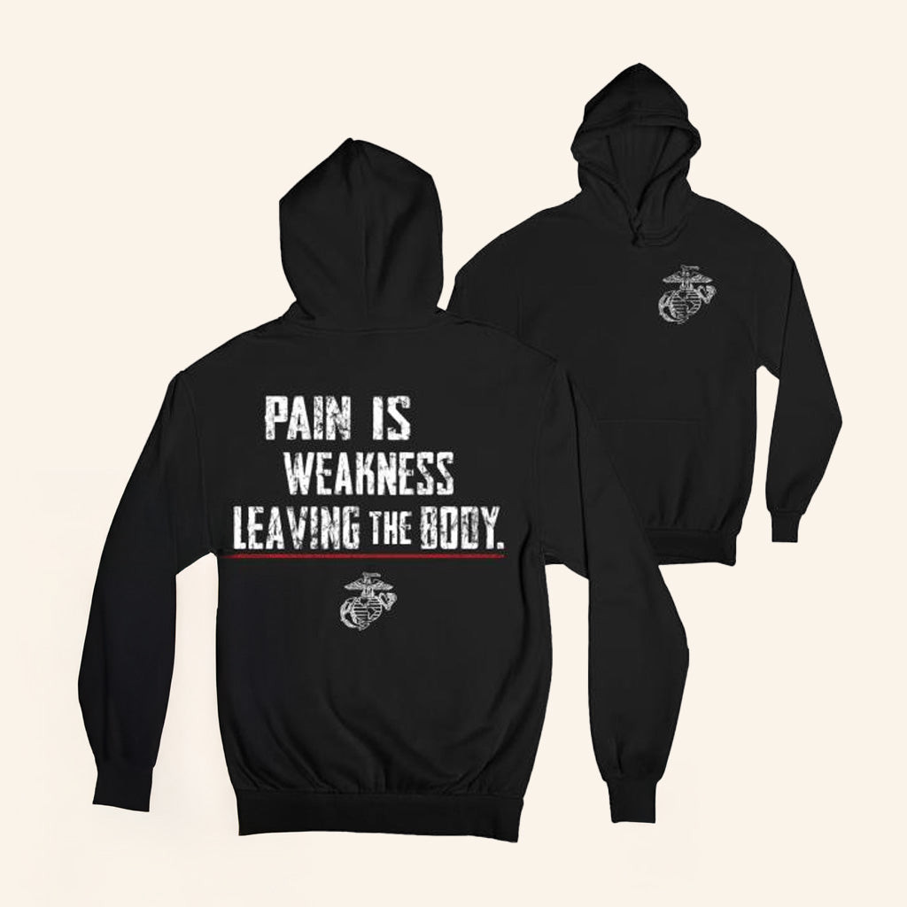 Marine Corps Gift Merch Marines Pain Is Weakness Hoodie Best Gifts For Boyfriend Marine Corps Gift Merch Marines Pain Is Weakness Hoodie Best Gifts For Boyfriend