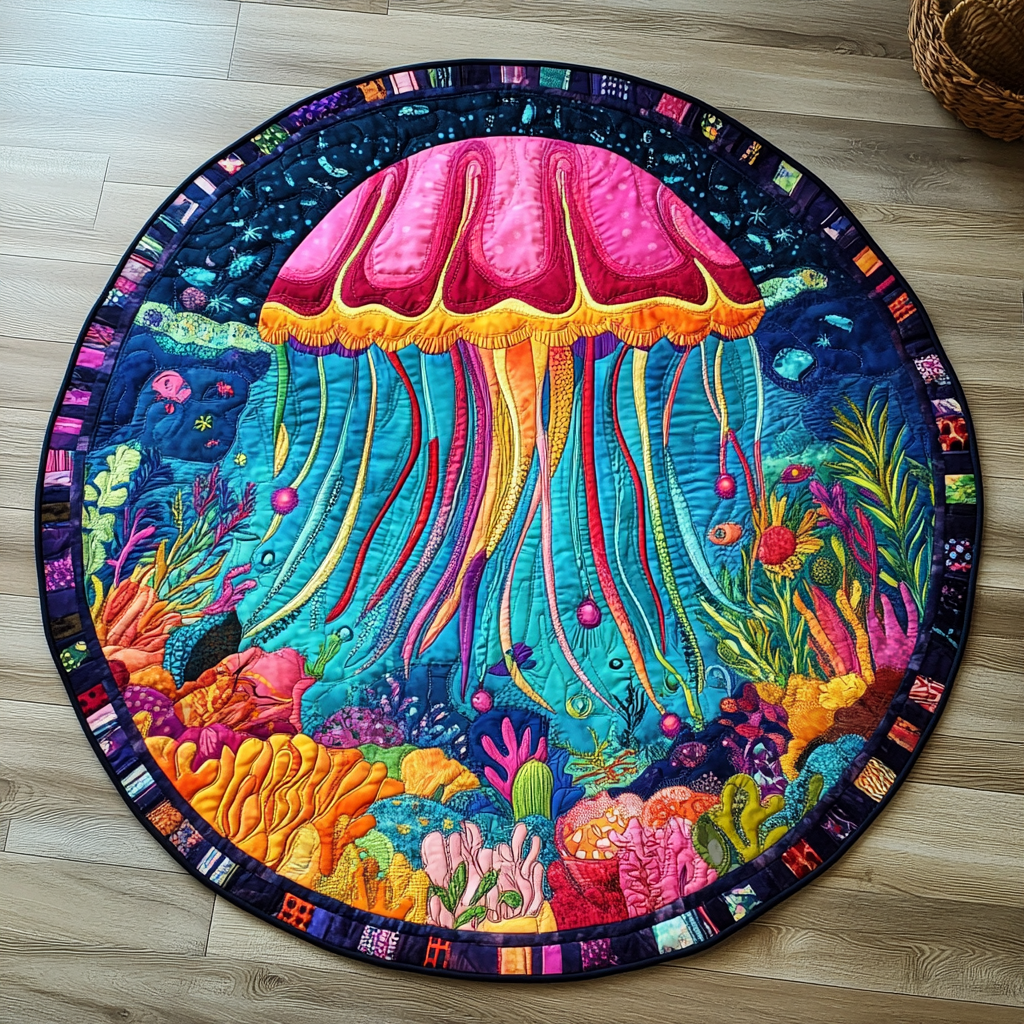 Marine Quilted Round Mat Entry Way Ideas Whale Gifts For Adults