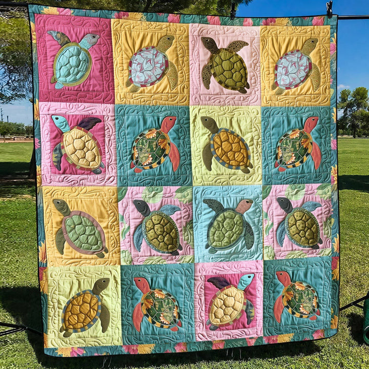 Marine Sanctuary Quilted Blanket Decor For Bedroom Gift For Grandma