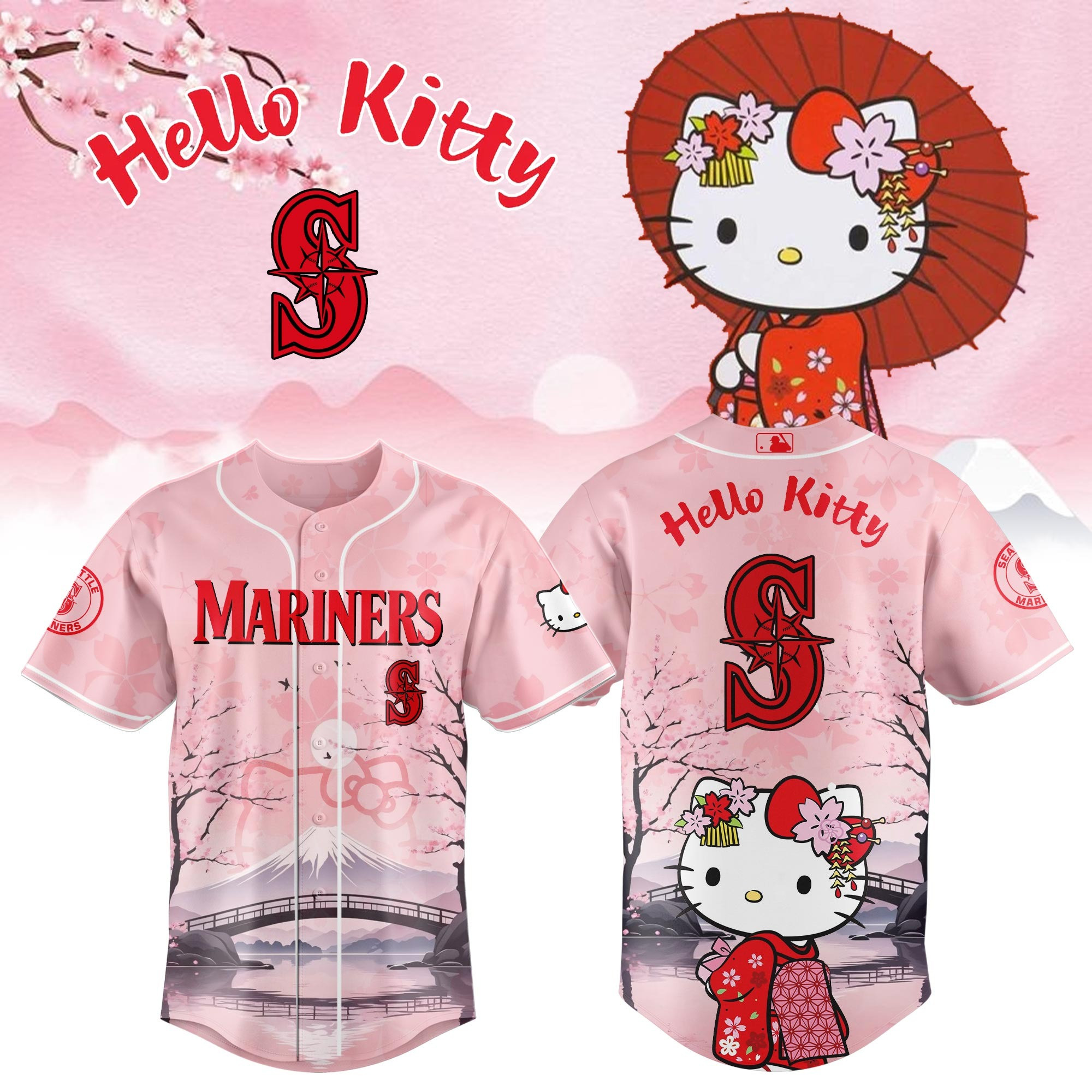 Marines Kitty Chan Baseball Jersey Best Gifts For Baseball Fans