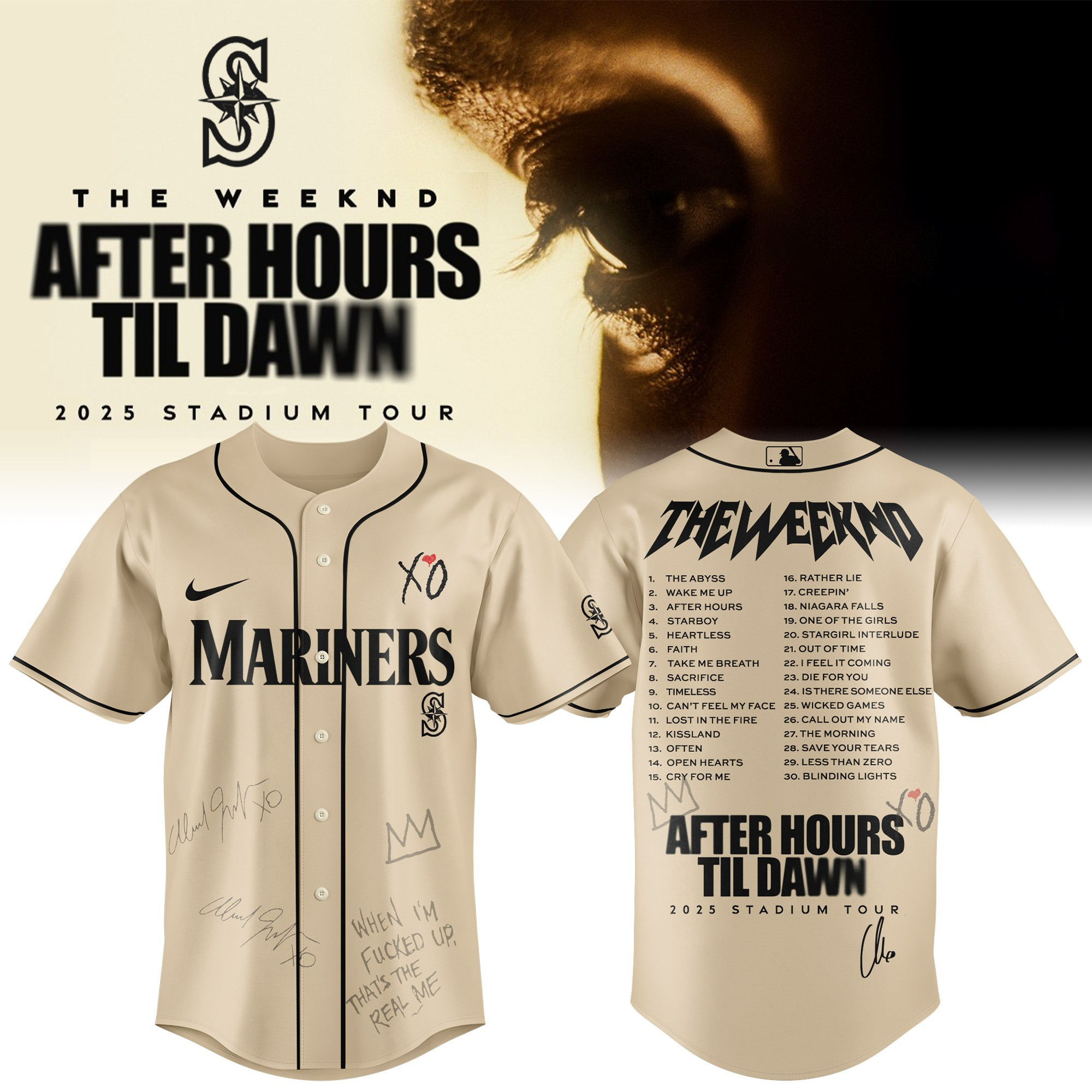 Marines The Weeknd After Hours Til Dawn Jersey Best Gifts For Baseball Fans