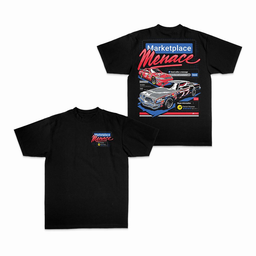 Marketplace Menace Graphic T-Shirt Carson Hocevar merch Gift For Racing Fans