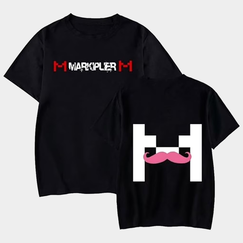 Markiplier Merch Markiplier Logo T-Shirt Black Birthday Gifts For Brothers Markiplier Merch Markiplier Logo T-Shirt Black Birthday Gifts For Brothers