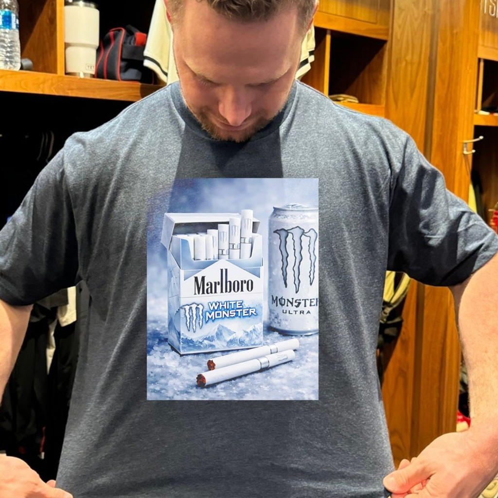 Marlboro Just Dropped The White Monster Cigarette Shirt Best Gifts For Father