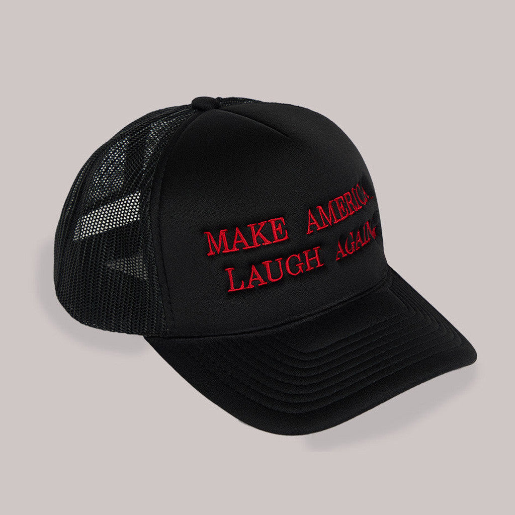 Marlon Wayans Merch Make America Laugh Again Trucker Hat Embroidered Black Gifts For Father Marlon Wayans Merch Make America Laugh Again Trucker Hat Embroidered Black Gifts For Father