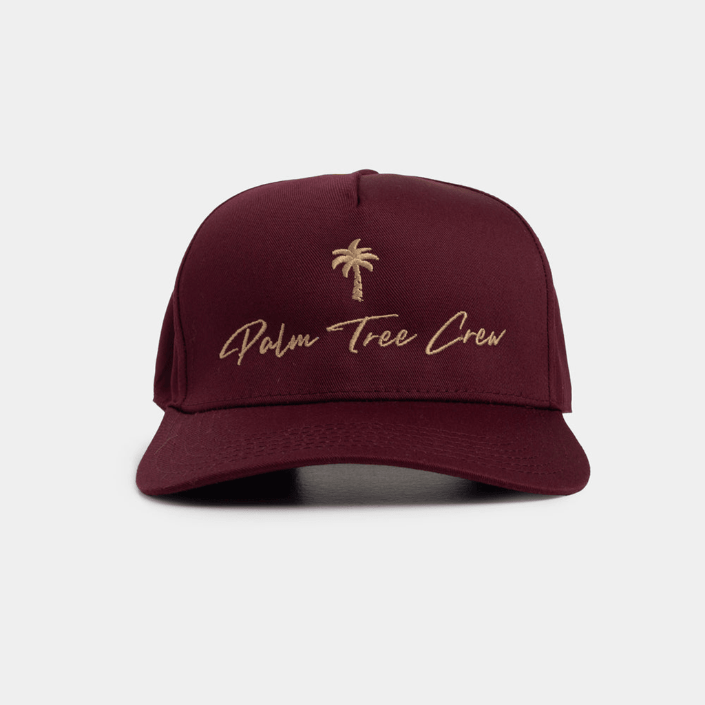 Maroon Palm Tree Crew Hat Summer Gift Idea for Son Stylish PTC Trucker Cap Maroon Palm Tree Crew Hat Summer Gift Idea for Son Stylish PTC Trucker Cap