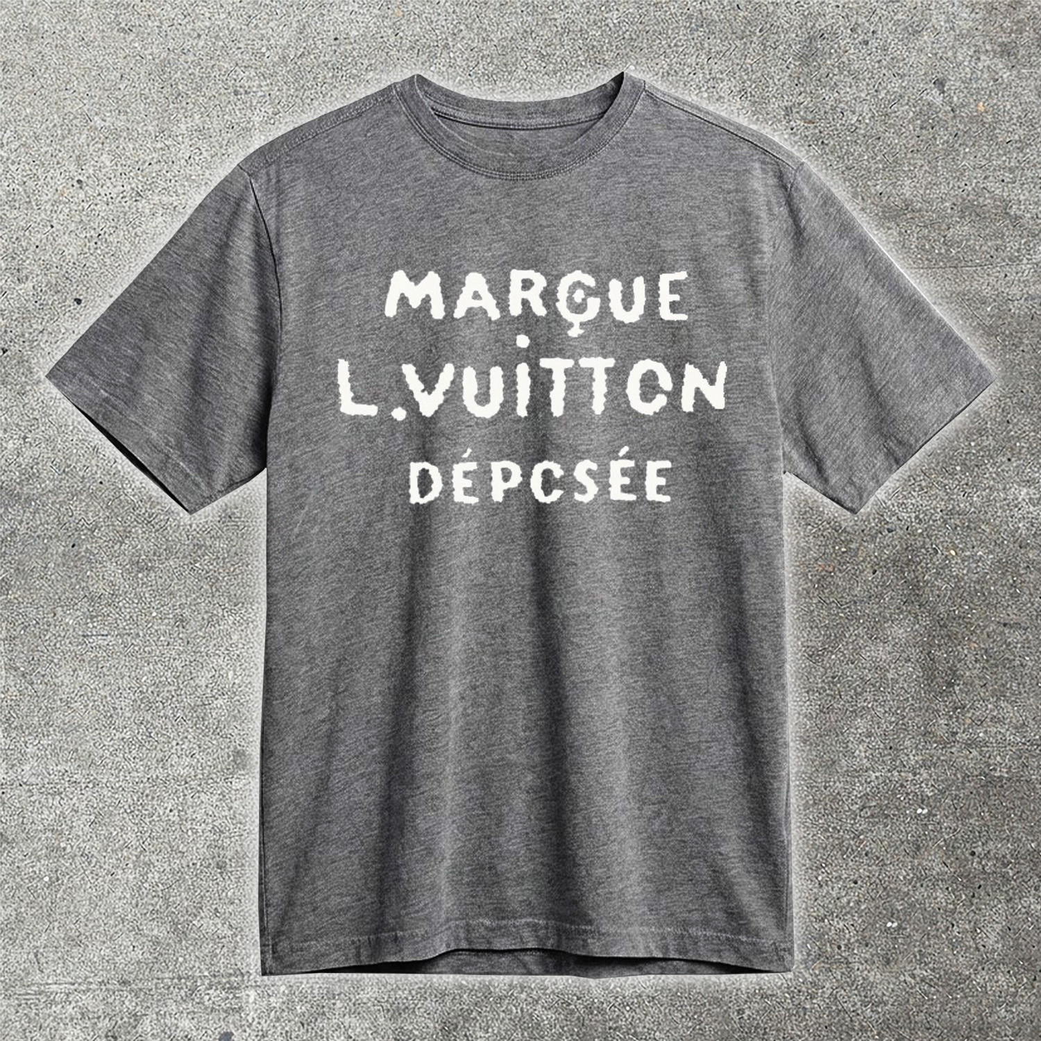 Marque L Vuitton Deposee T-Shirt Trending Luxury Parody Graphic Tee Funny Fashion Shirt Best Gift For Fans