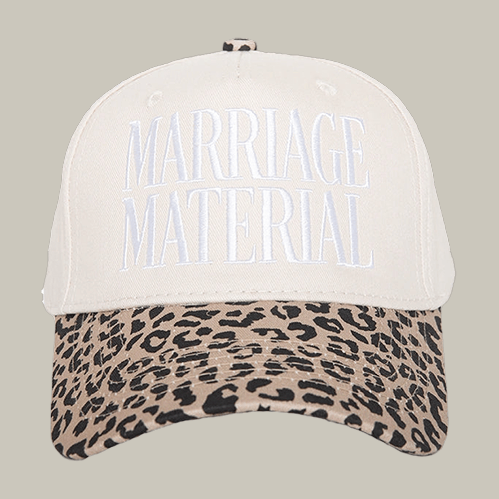 Marriage Material Two Tone Retro Hat Funny Engagement Hat Funny Gift Ideas