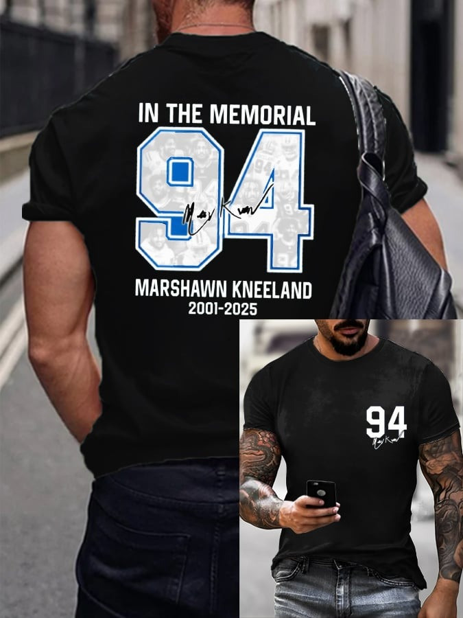 Marshawn Kneeland In The Memorial T-Shirt RIP Kneeland 2001 2025 Tribute Apparel Fan Gifts