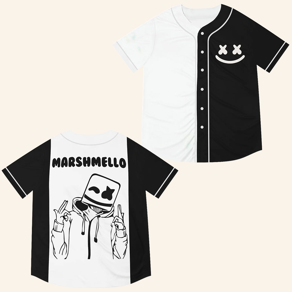 Marshmello Merch Marshmello Jersey EDC Las Vegas Lost Lands Merch Xmas Gifts For DJ Fans