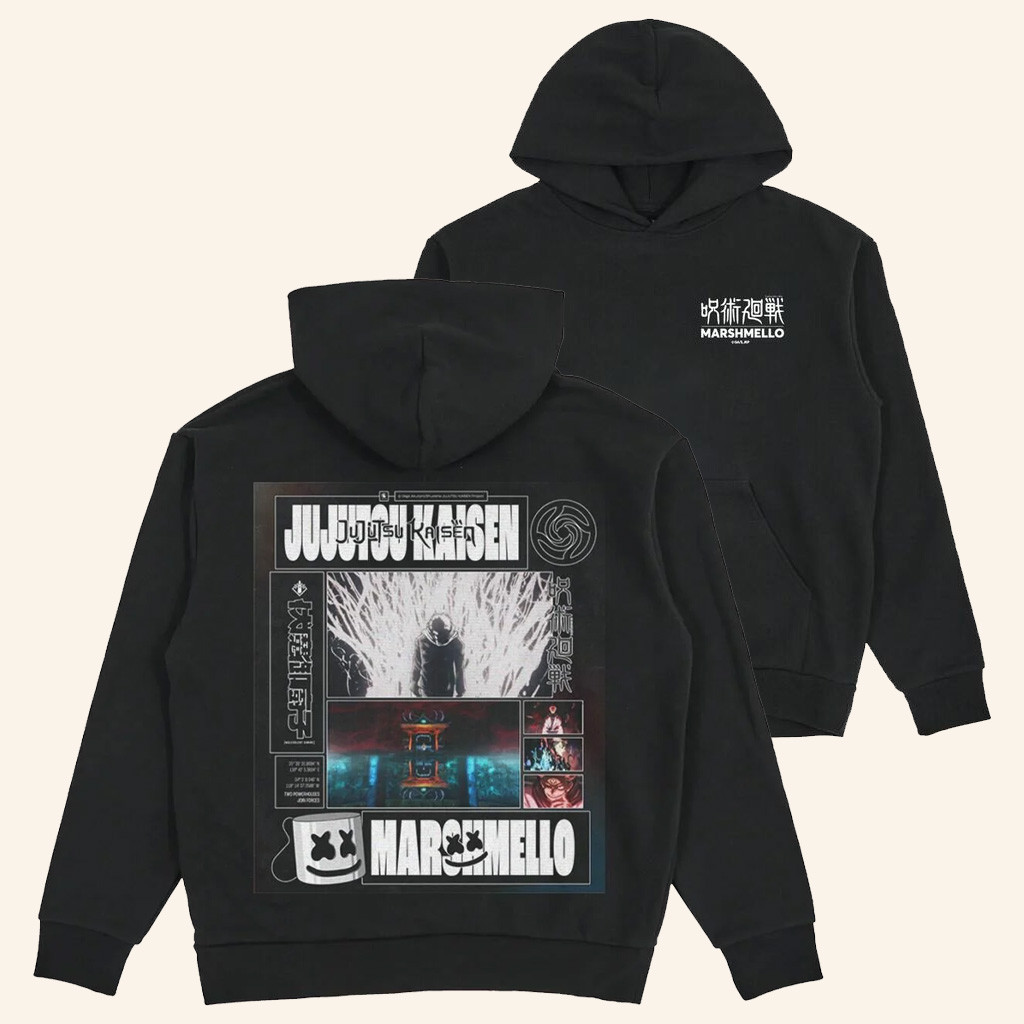 Marshmello X Jujutsu Kaisen Merch Poster Hoodie Birthday Gift Ideas For Husband Marshmello X Jujutsu Kaisen Merch Poster Hoodie Birthday Gift Ideas For Husband