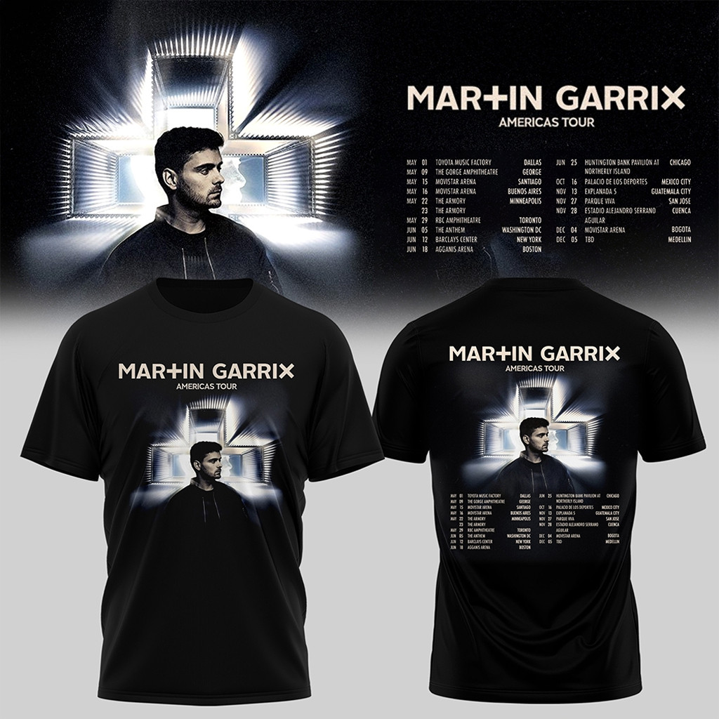 Martin Garrix Americas Tour 2025 Shirt Concert Tour Dates T-Shirt Martin Garrix Merch Fan Gifts Martin Garrix Americas Tour 2025 Shirt Concert Tour Dates T-Shirt Martin Garrix Merch Fan Gifts