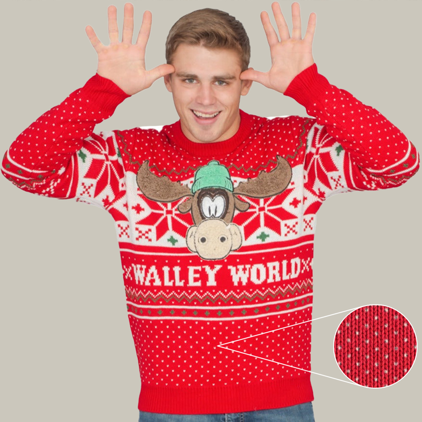 Marty Moose Walley Christmas Holiday World's Funniest Ugly Christmas Sweater Great Gift for Kids