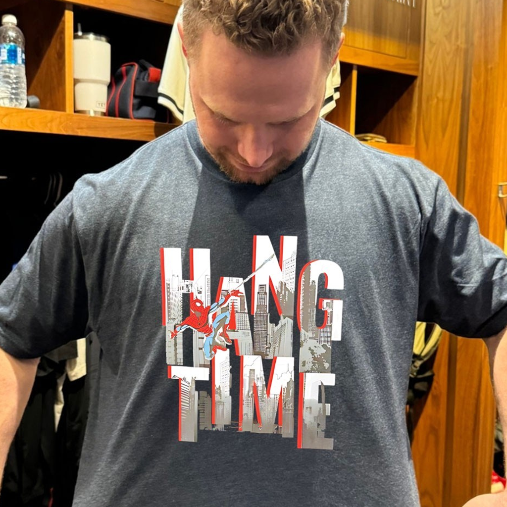 Marvel Comics Hang Time Spider Man Graphic Shirt Gift Ideas For Husband