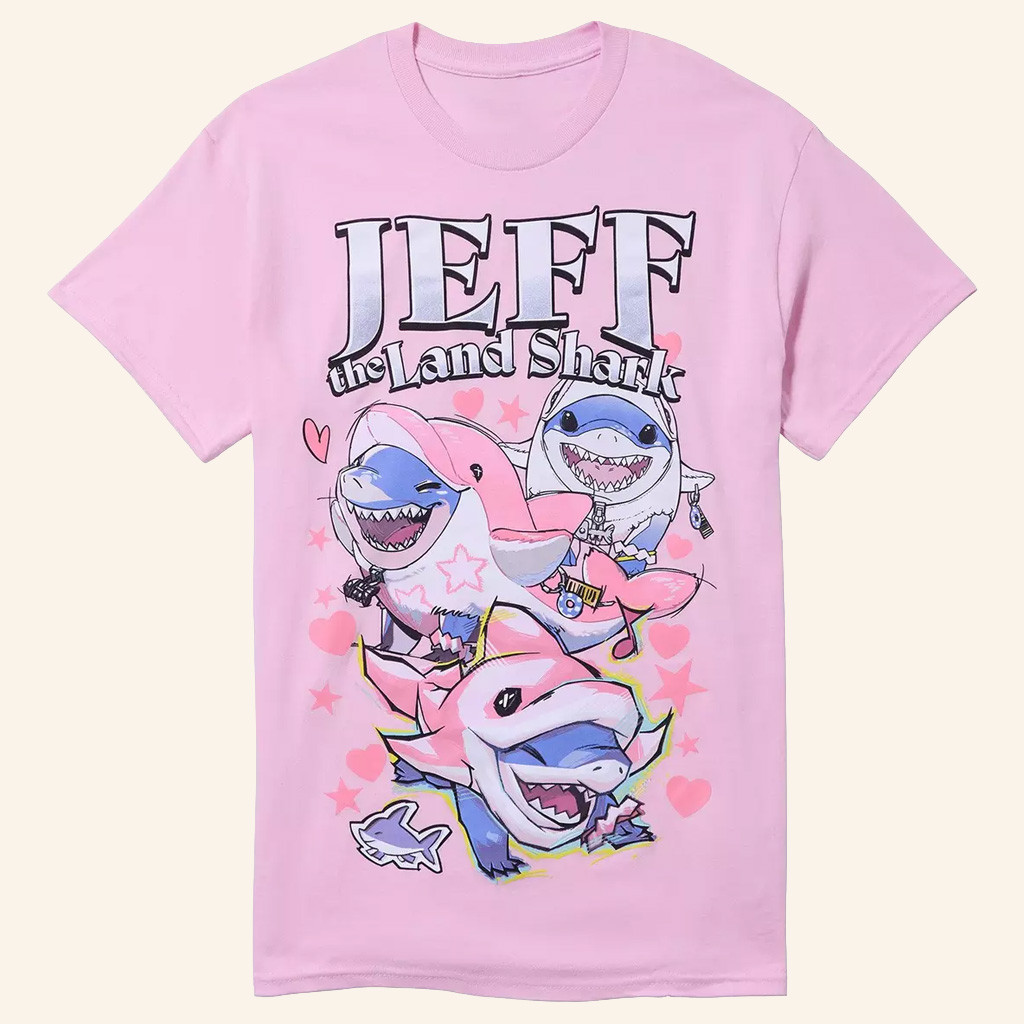 Marvel Rivals Merch Jeff The Land Shark Hearts T-Shirt Present For Sisters