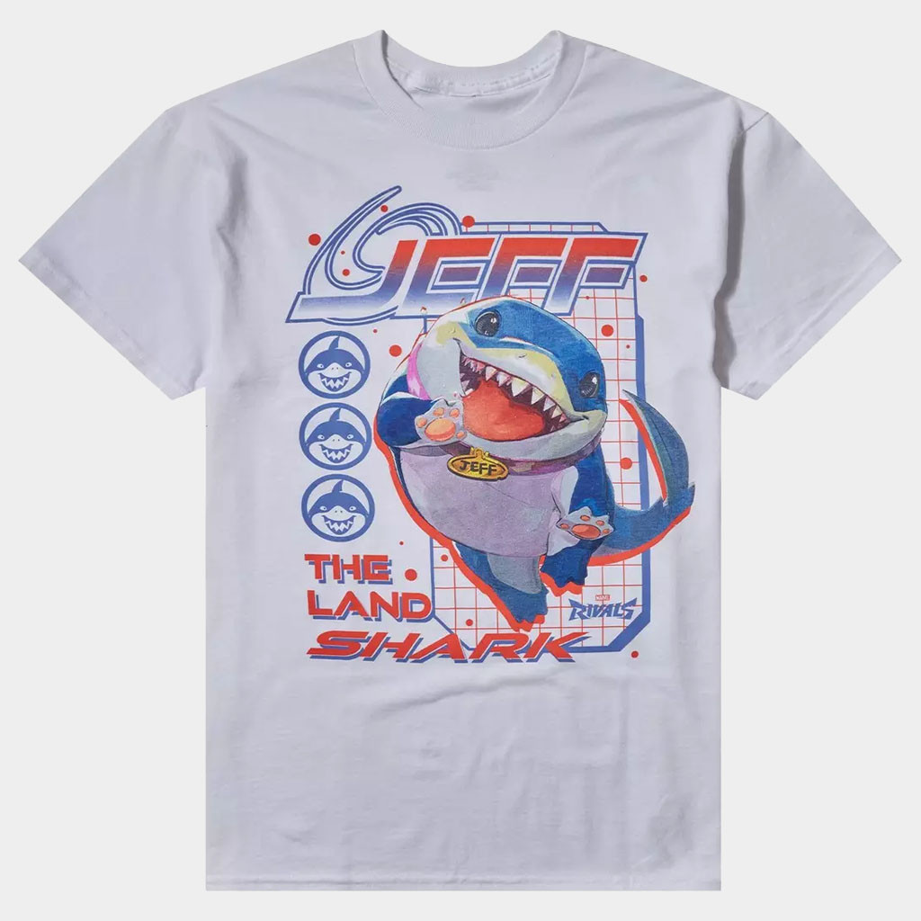 Marvel Rivals Merch Marvel Rivals Jeff The Land Shark T-Shirt Gifts For Gamers