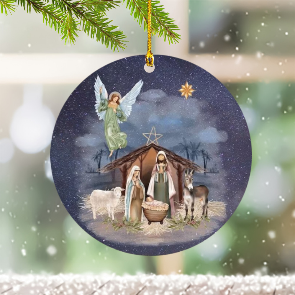 Mary And Jesus Ornament Religious Christmas Tree Ornaments Decoration Gifts