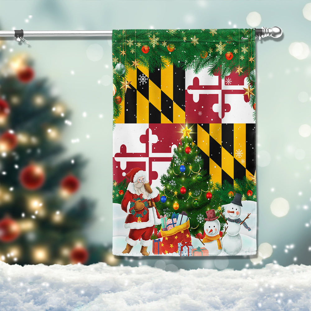 Maryland Christmas Flag