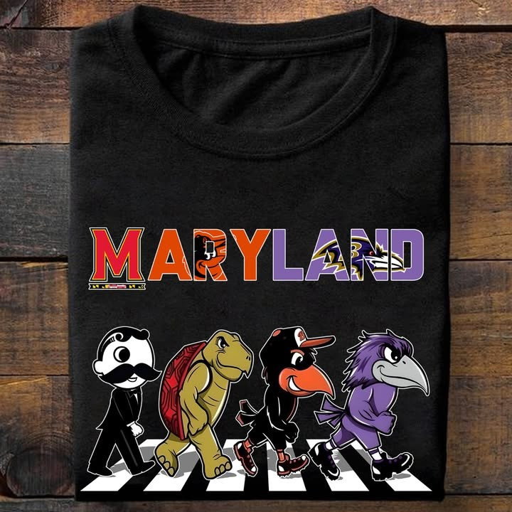 Maryland City Sport Teams Mascots T-Shirt Best Gifts For Maryland Sport Teams Lovers Fans