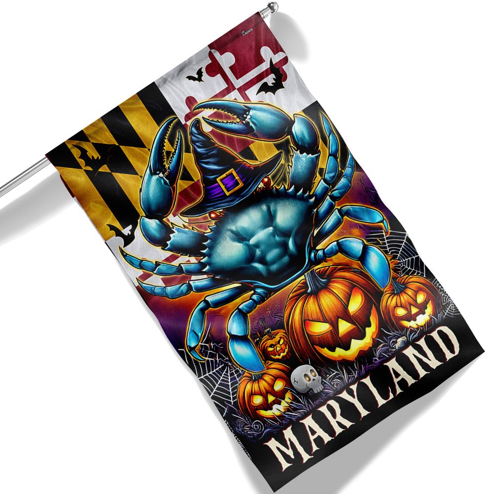 Maryland Halloween Crab Flag