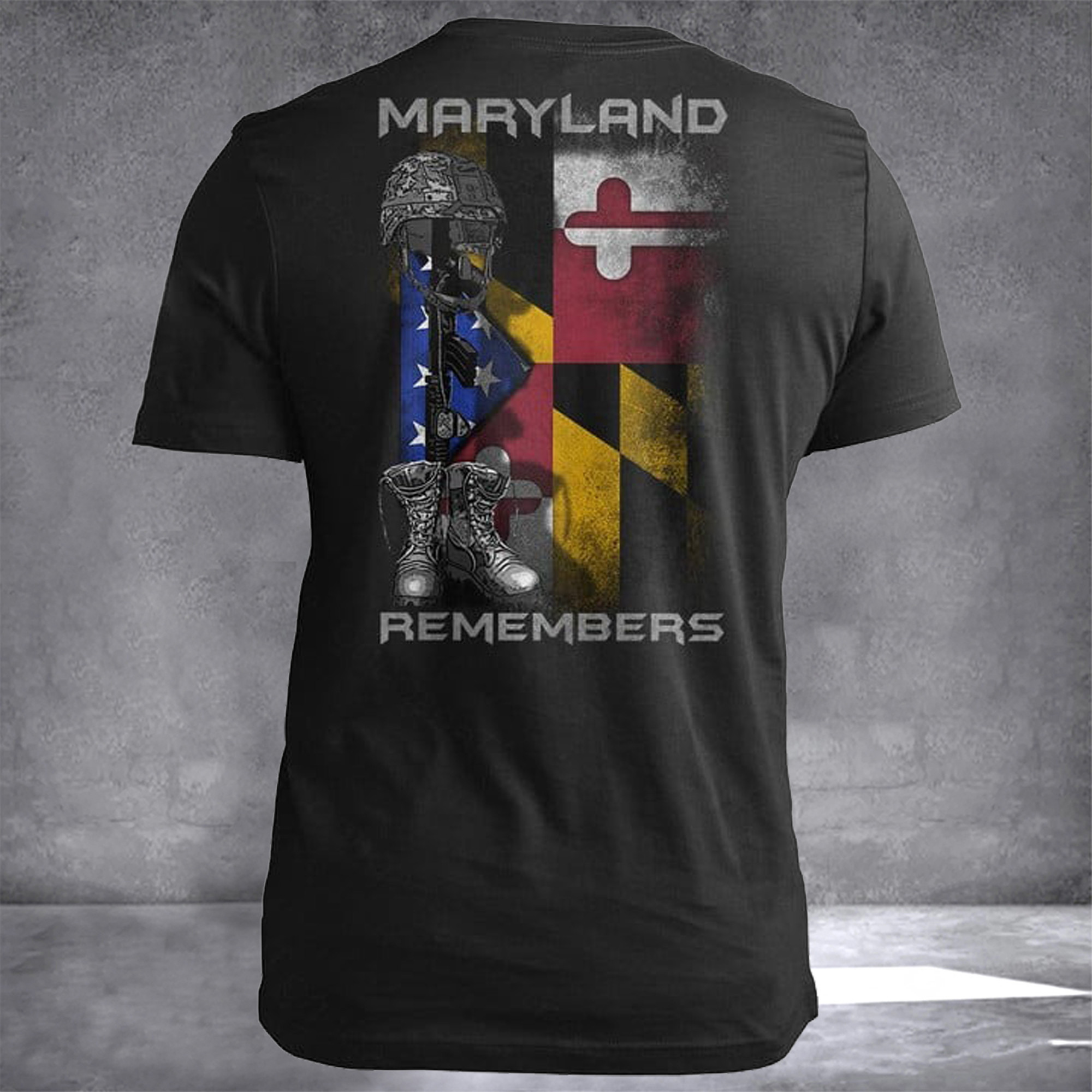 Maryland Remembers Maryland T-Shirt Patriotic Merch Best Gifts For Veterans