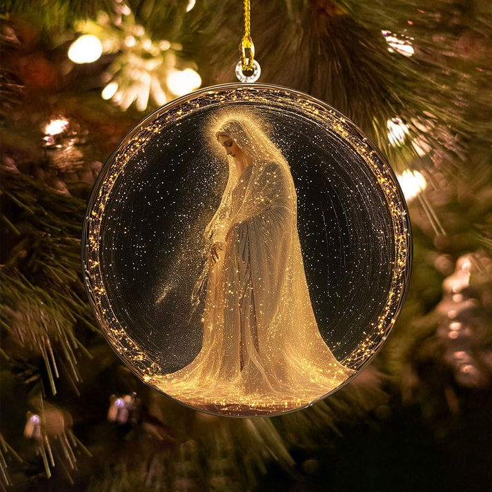 Mary's Gift of Life Christmas Ornament Gifts Ideas For Christian Family Decoration