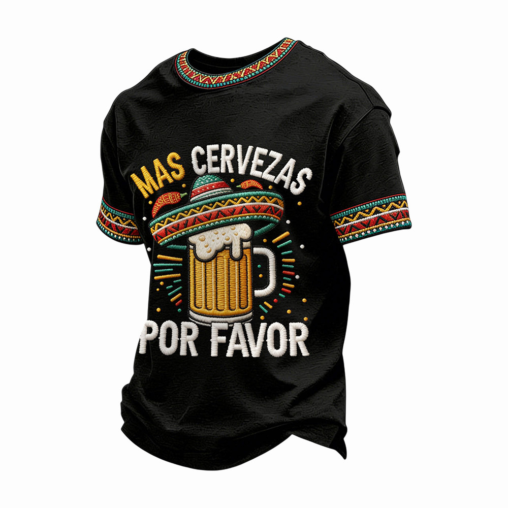 Mas Cervezas Por Favor Beer Shirt Cinco De Mayo Apparel Mexican Novelty Gifts