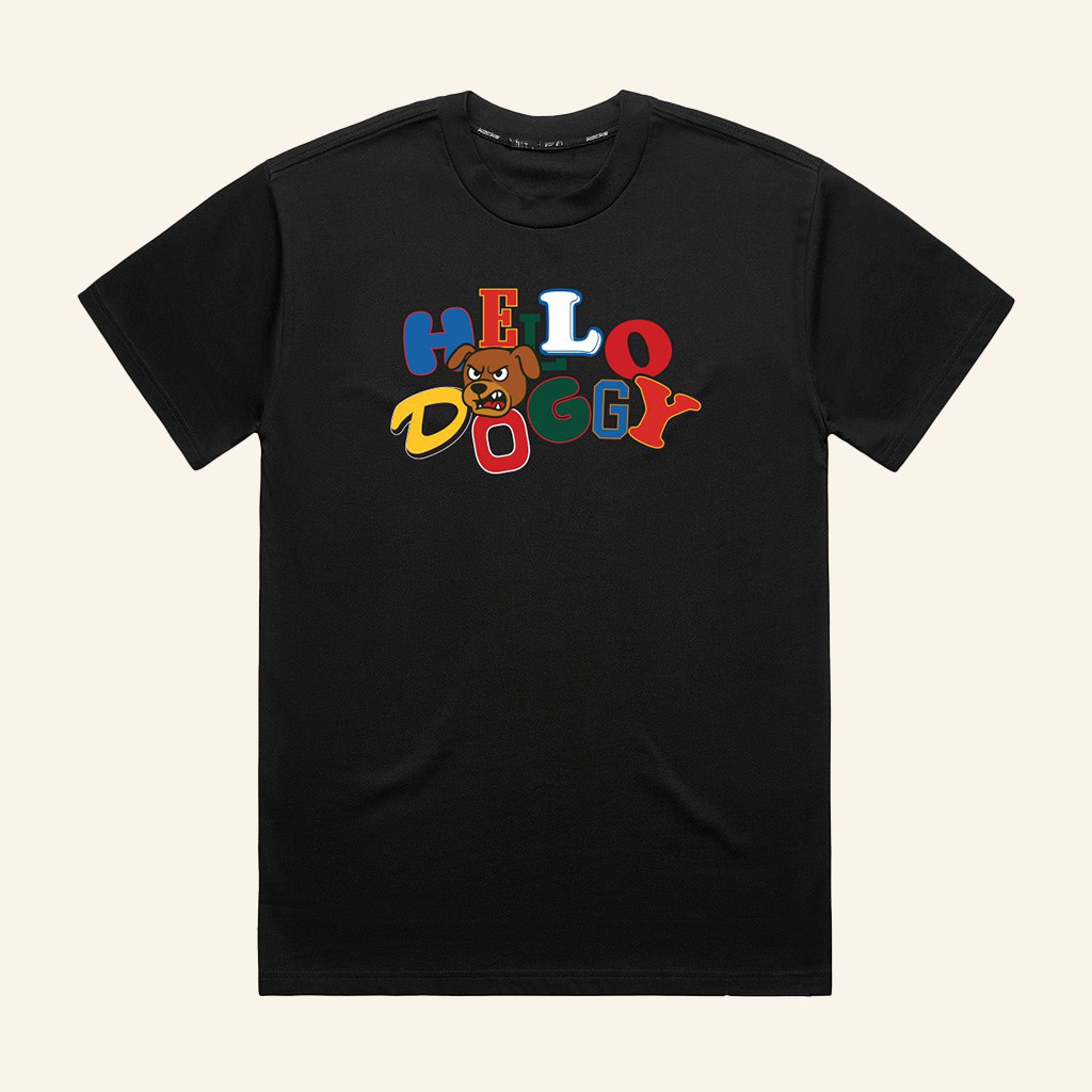 Mashtag X Kecks Merch Hello Doggy Icon Black T-Shirt Present For Brothers Mashtag X Kecks Merch Hello Doggy Icon Black T-Shirt Present For Brothers