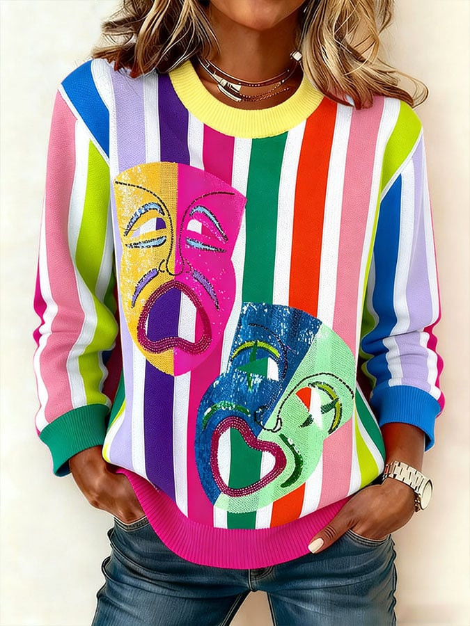 Mask Mardi Gras Sweatshirt Mardi Gras Themed Clothes Gifts For Wife Mask Mardi Gras Sweatshirt Mardi Gras Themed Clothes Gifts For Wife