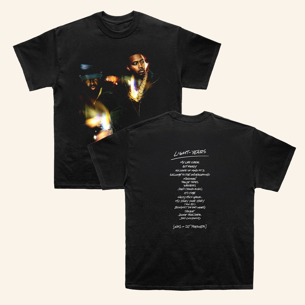 Mass Appeal Merch Nas And DJ Premier Light Years T-Shirt Gifts For Rap Lovers