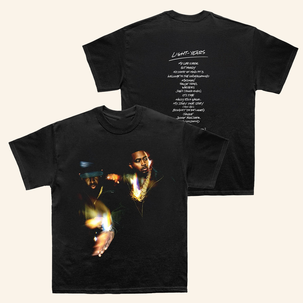 Mass Appeal Merch Nas And DJ Premier Light Years T-Shirt Music Gift Ideas For Guys Mass Appeal Merch Nas And DJ Premier Light Years T-Shirt Music Gift Ideas For Guys