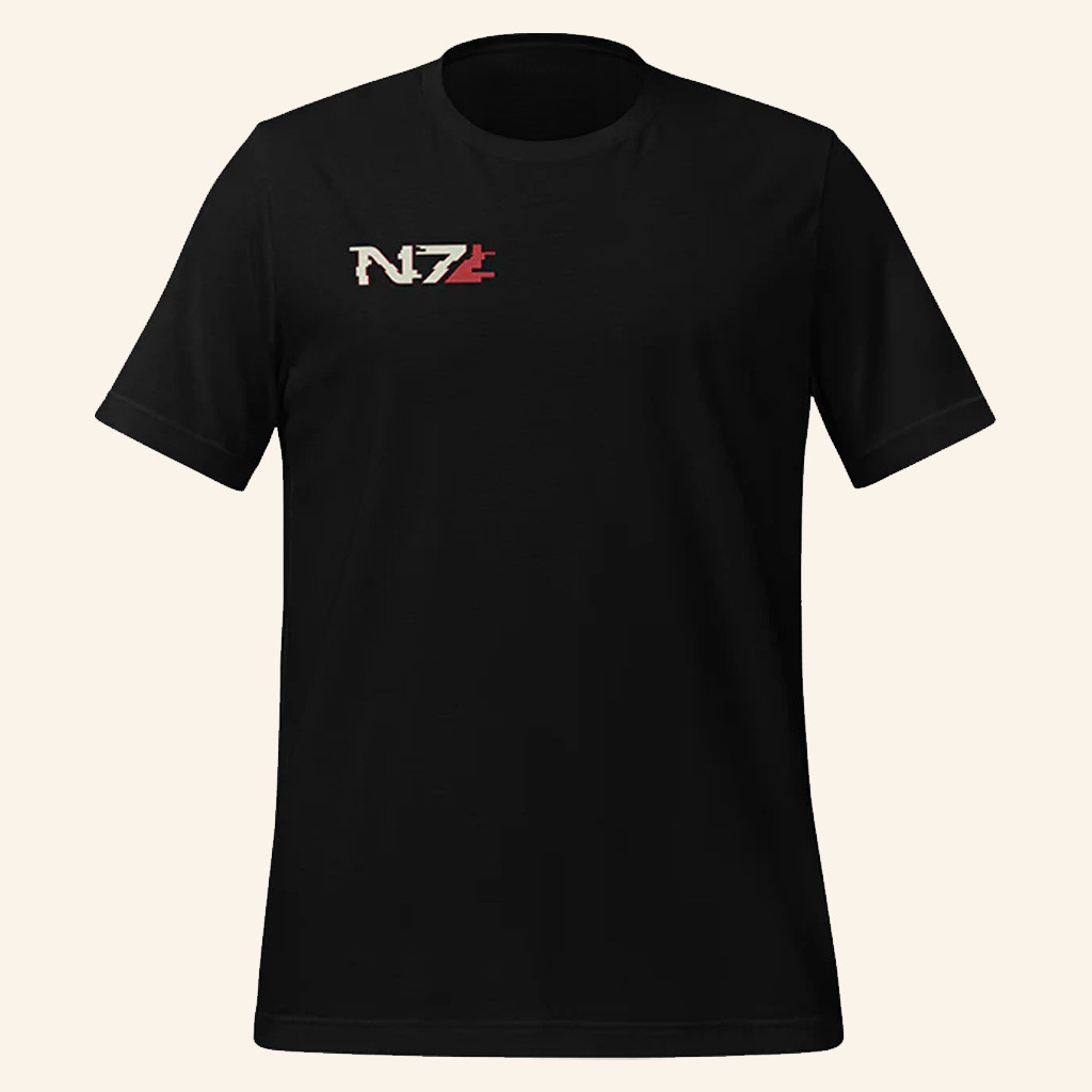 Mass Effect Merch Mass Effect N7 Glitch T-Shirt Christmas Gift Ideas For Him Mass Effect Merch Mass Effect N7 Glitch T-Shirt Christmas Gift Ideas For Him