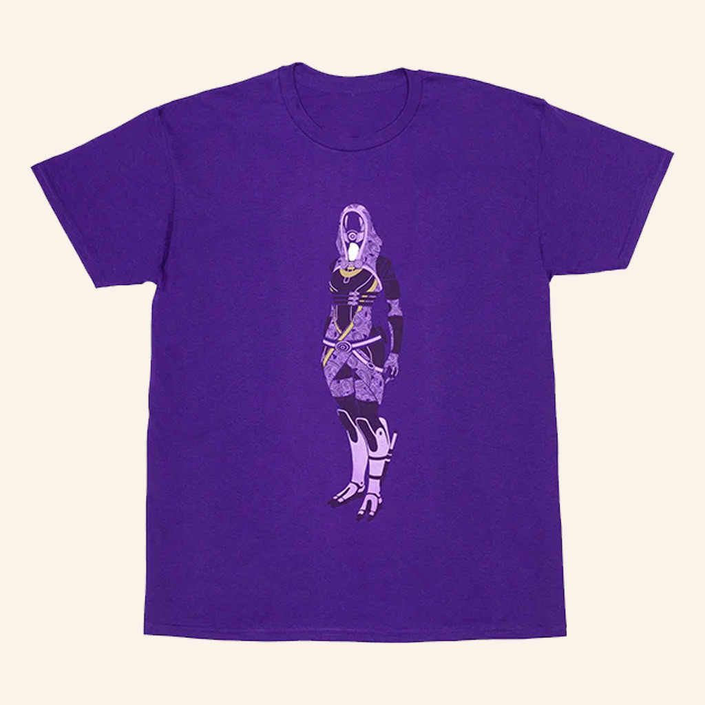 Mass Effect Merch Mass Effect Tali Silhouette T-Shirt Xmas Gifts For Besties Mass Effect Merch Mass Effect Tali Silhouette T-Shirt Xmas Gifts For Besties