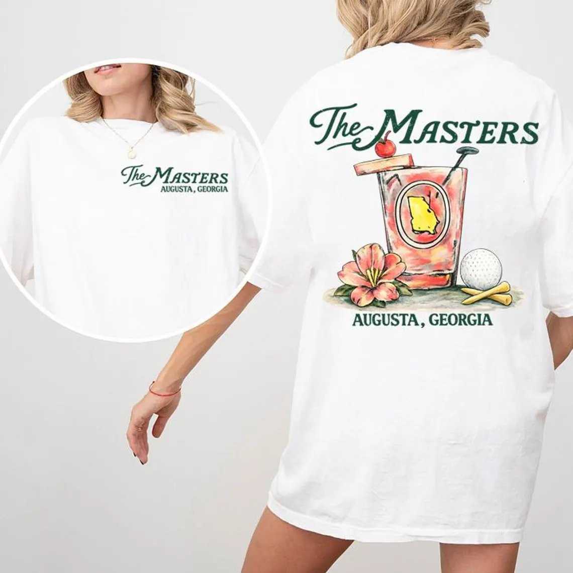 Masters 2026 Viral Golf Aesthetic T-Shirt Augusta National Golf Club Shirt Gift For Wife