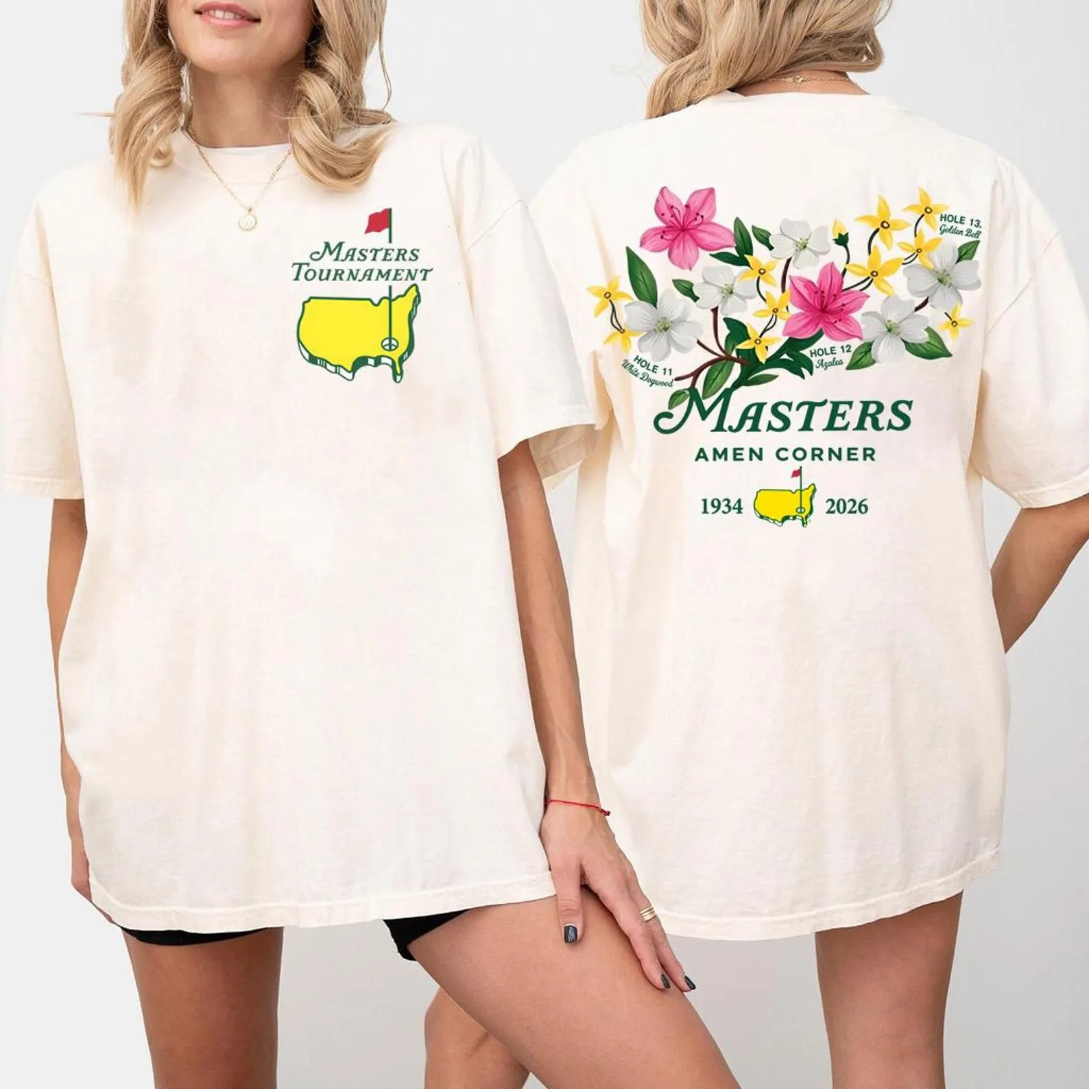 Masters Amen Corner 1934 2026 T-Shirt Masters Golf Vibes Clothing Gift For Her