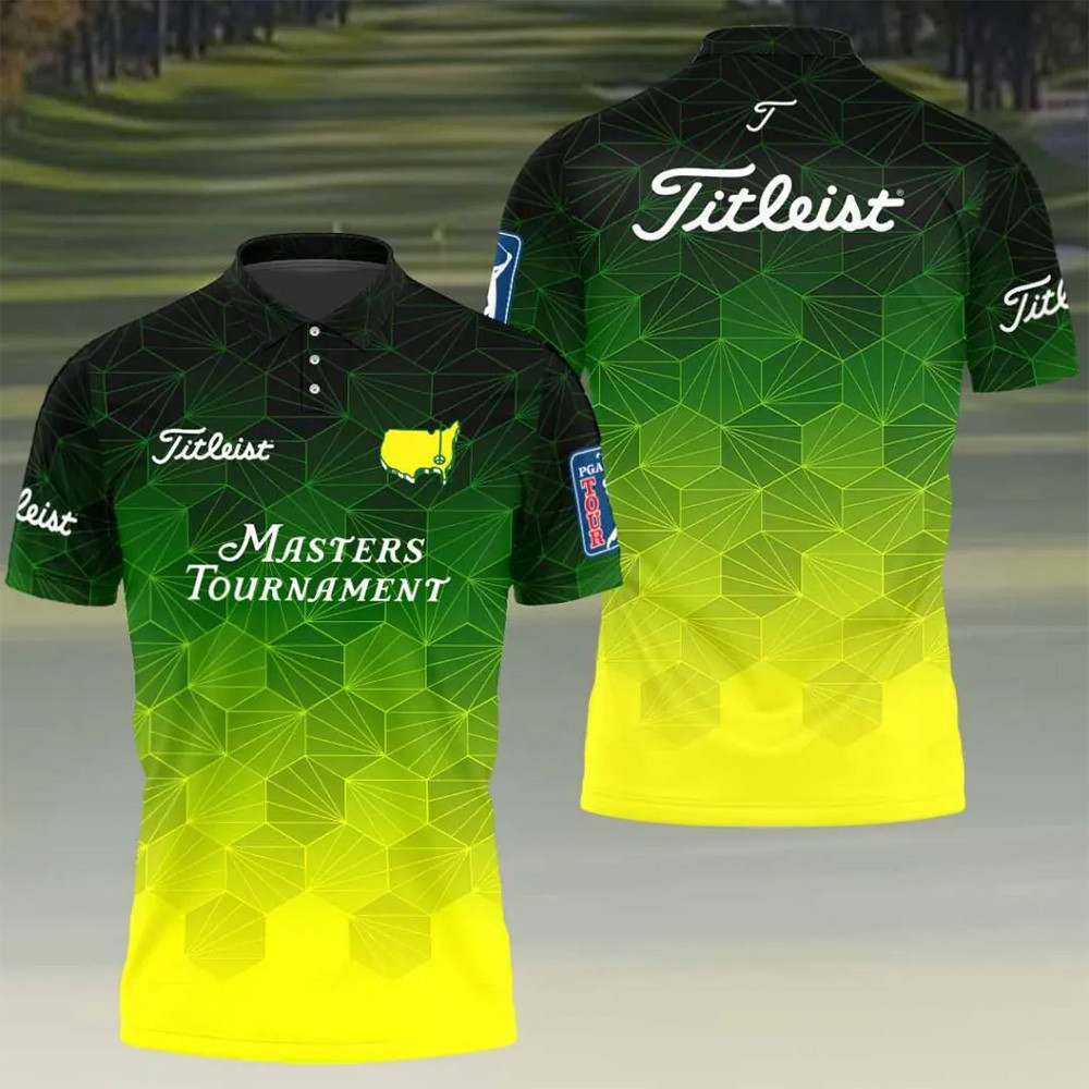 Masters Golf Tournament Titleist Polo Shirt US Masters Spring Tournament Merch Golf Coach Gift