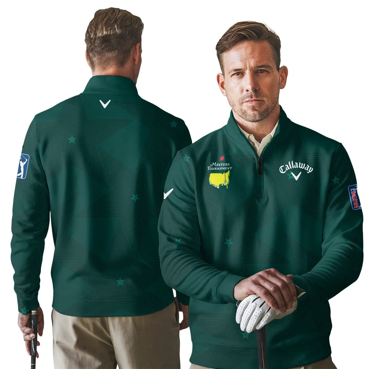 Masters Tournament Callaway Golf Quarter-Zip Jacket Shirt Masters Golf Merch Gifts For Him
