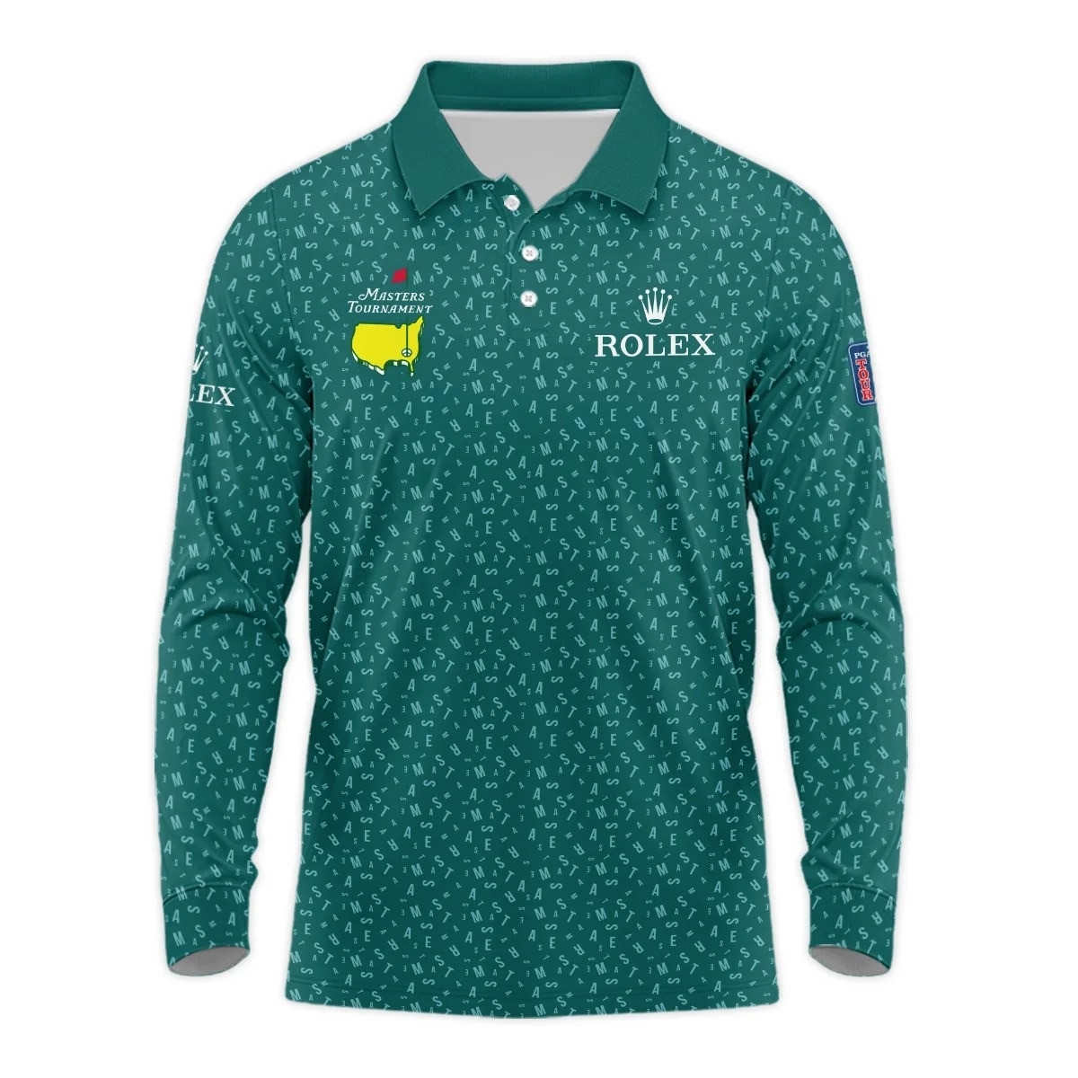 Masters Tournament Golf Long Polo Shirt Rolex The Masters Merchandise Best Golfers Apparel