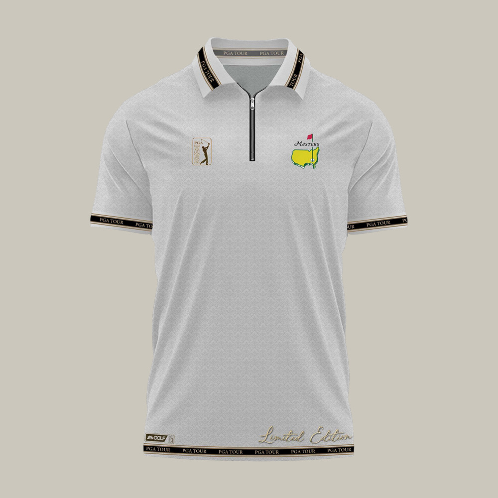 Masters Tournament Zip Polo Shirt Best Golf Attire Gift Idea For Golf Lovers