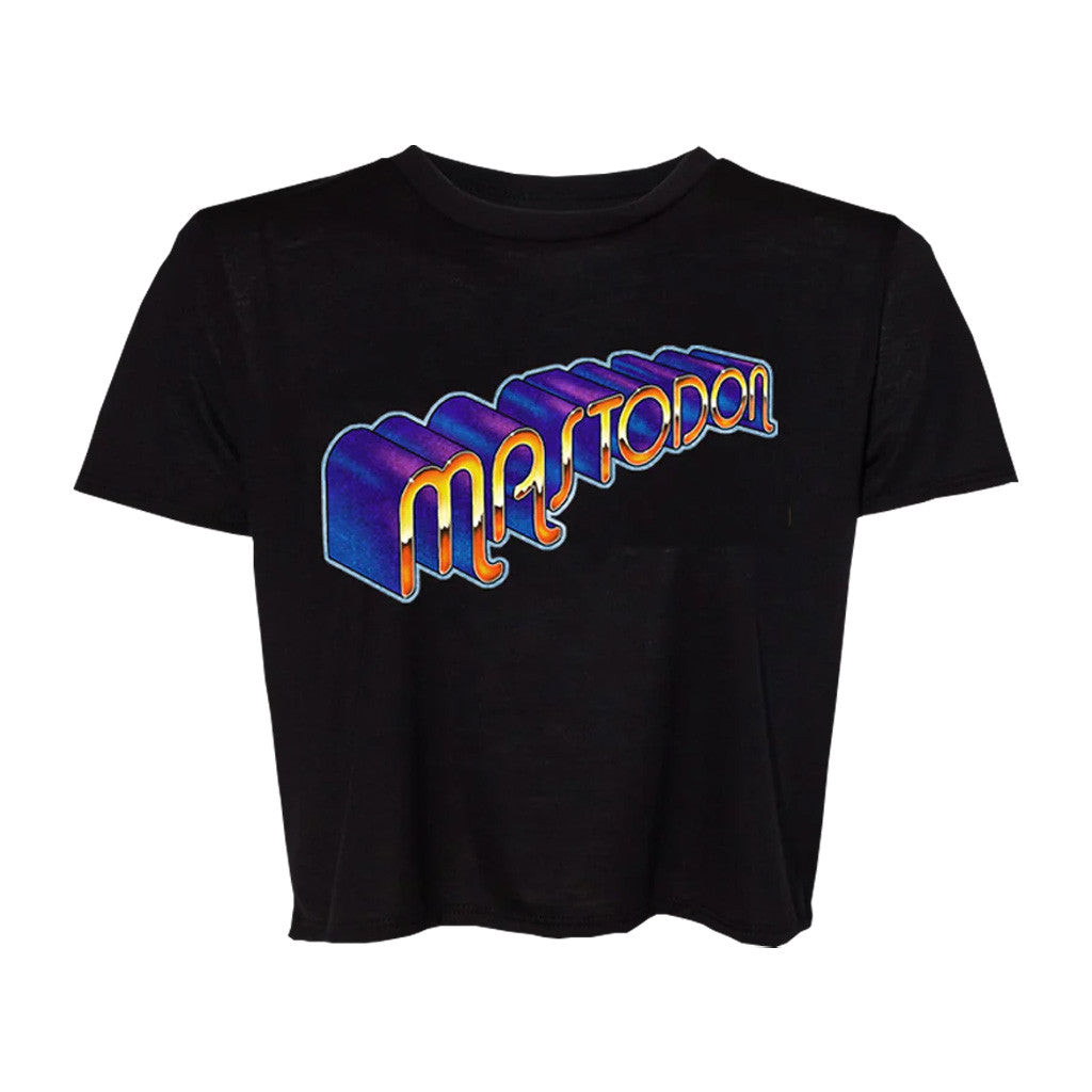 Mastodon Merch 70's Logo Crop T-Shirt Gifts For Women's Mastodon Merch 70's Logo Crop T-Shirt Gifts For Women's
