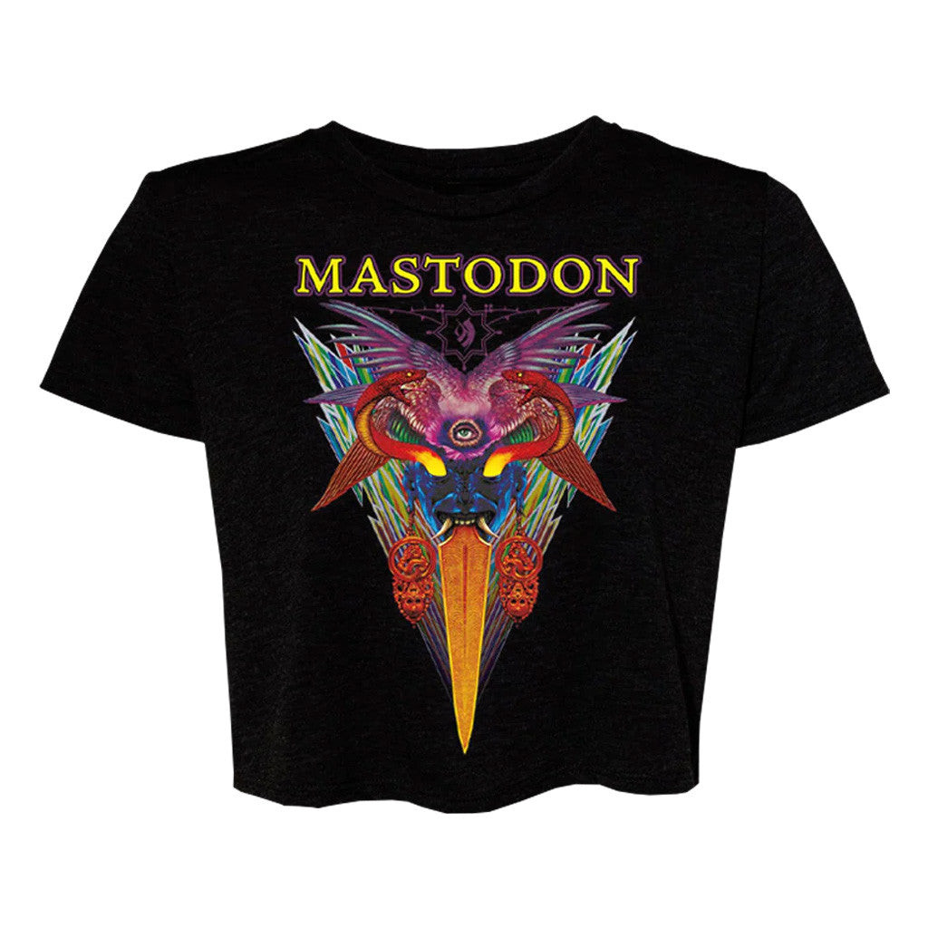 Mastodon Merch Backdrop Crop T-Shirt Gifts For Wife
