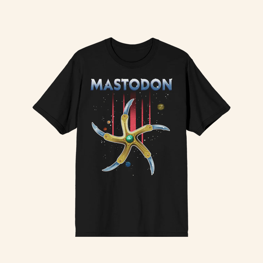 Mastodon Merch Five Finger Glaive Black T-Shirt Christmas Presents For Him Mastodon Merch Five Finger Glaive Black T-Shirt Christmas Presents For Him