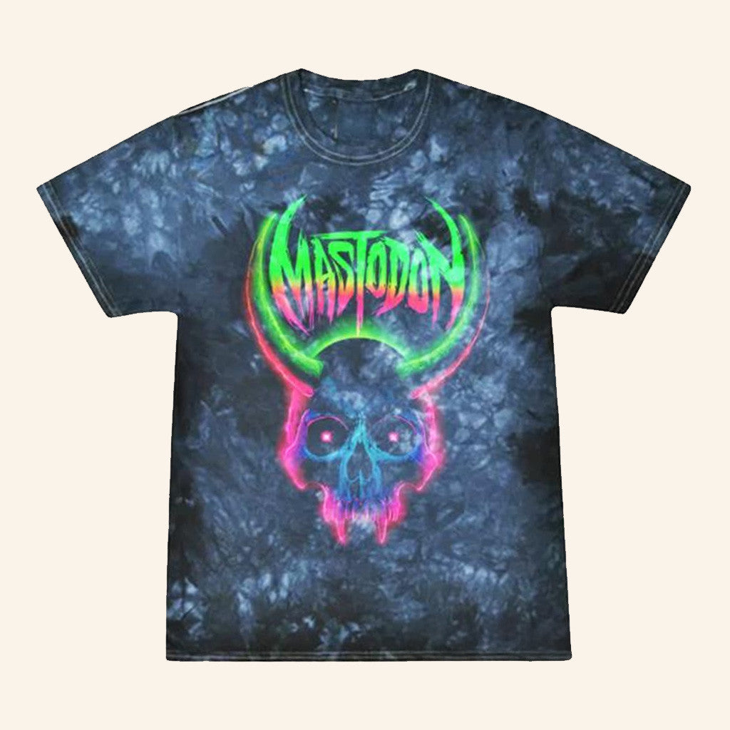 Mastodon Merch Neon Skull Crystal T-Shirt Birthday Ideas For Husband Mastodon Merch Neon Skull Crystal T-Shirt Birthday Ideas For Husband