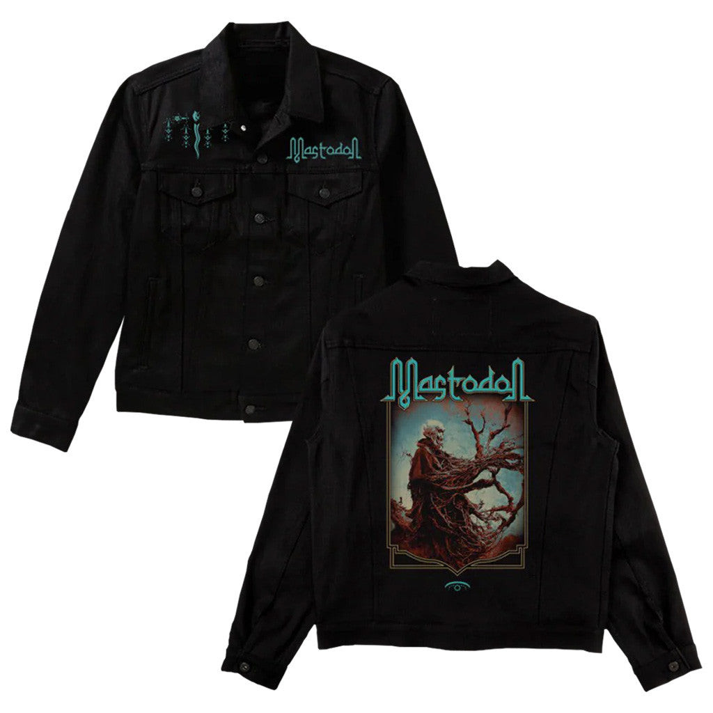 Mastodon Merch Treefolk Denim Jacket Present For Him Mastodon Merch Treefolk Denim Jacket Present For Him