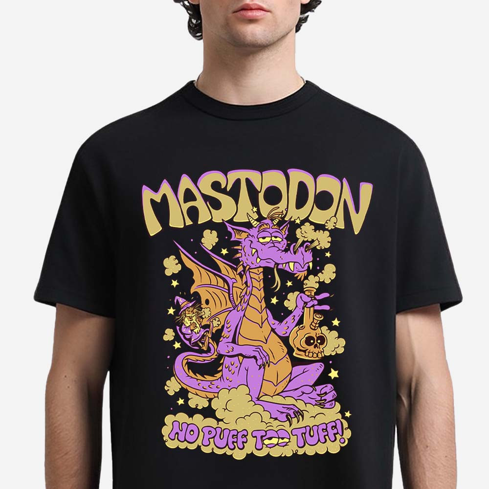 Mastodon No Puff Too Tuff 420 Day Celebrate Puff And The Wizard T-Shirt Mastodon Clothing Line