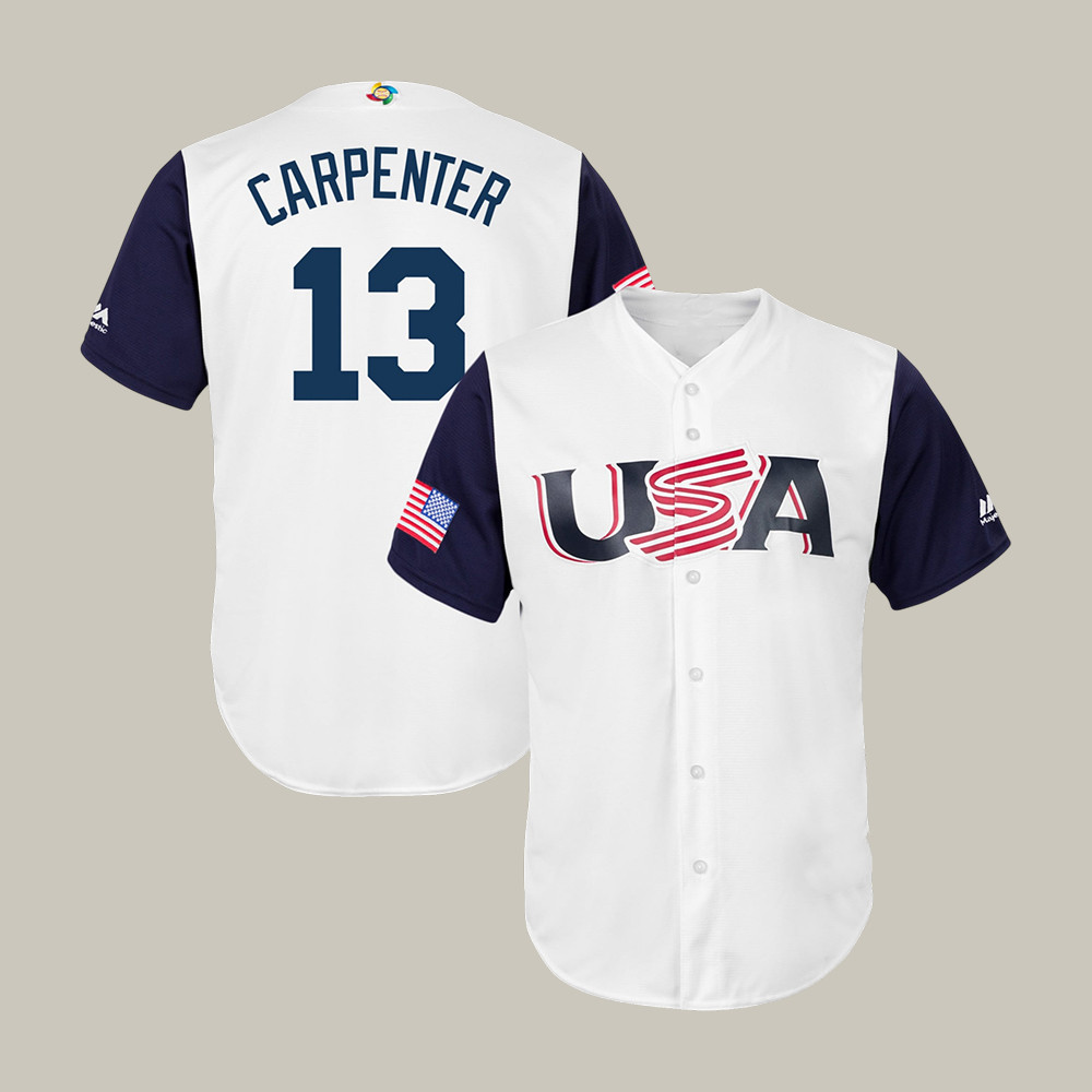 Matt Carpenter USA 2026 World Baseball Classic 13 Jersey Team USA Baseball Merch Best Fan Gear