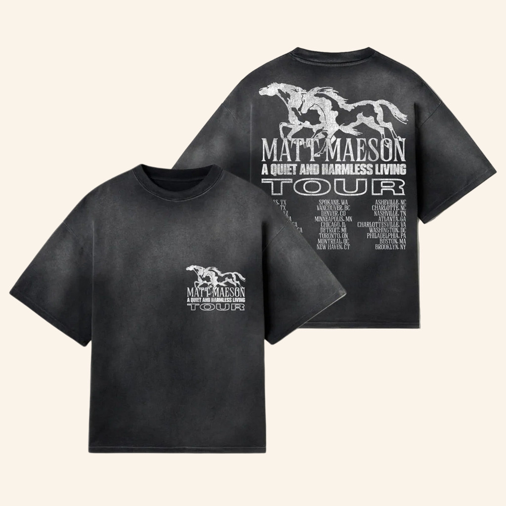 Matt Maeson Merch A Quiet Us Tour T-Shirt Birthday Gifts For Music Lovers